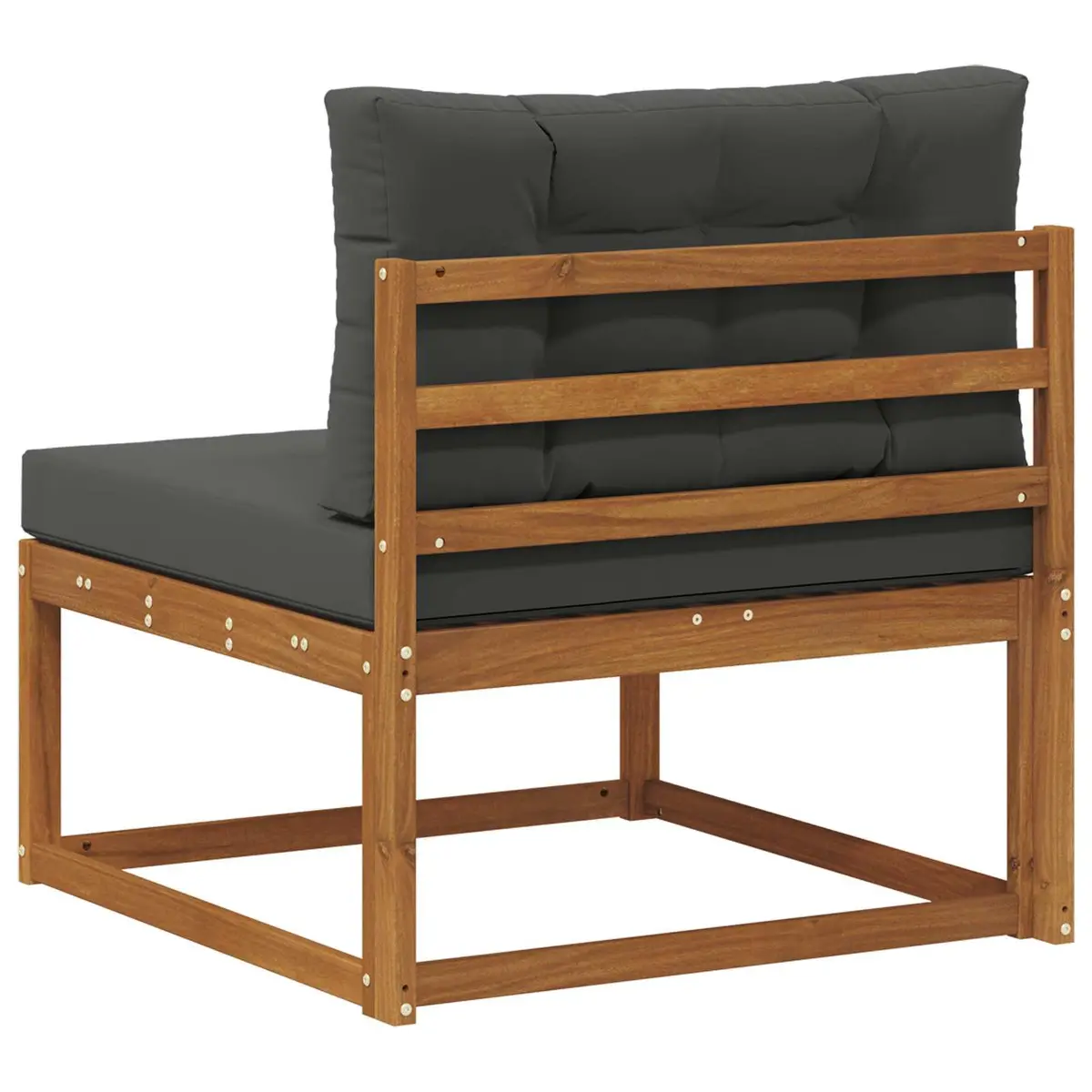 Outdoor Middle Sofa Sectional Unit Garden Patio Furniture Solid Wood Modular