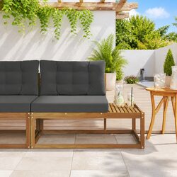 Transform Your Garden with this Brown Sectional Sofa