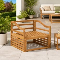 Enhance Your Outdoor Space with Brown Armrests 79 x 4 x 73 cm