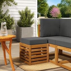 Enhance Your Space with a Natural Wood Sectional Sofa Set