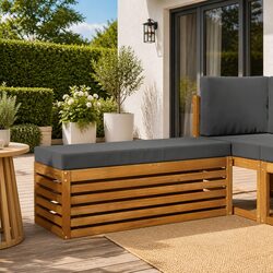 Outdoor Sectional Sofa Modular Seating Set Garden Patio Furniture Pieces