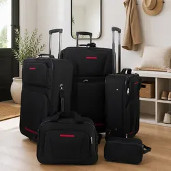 5-Piece Trolley Luggage Set: Stylish Organization for Travel