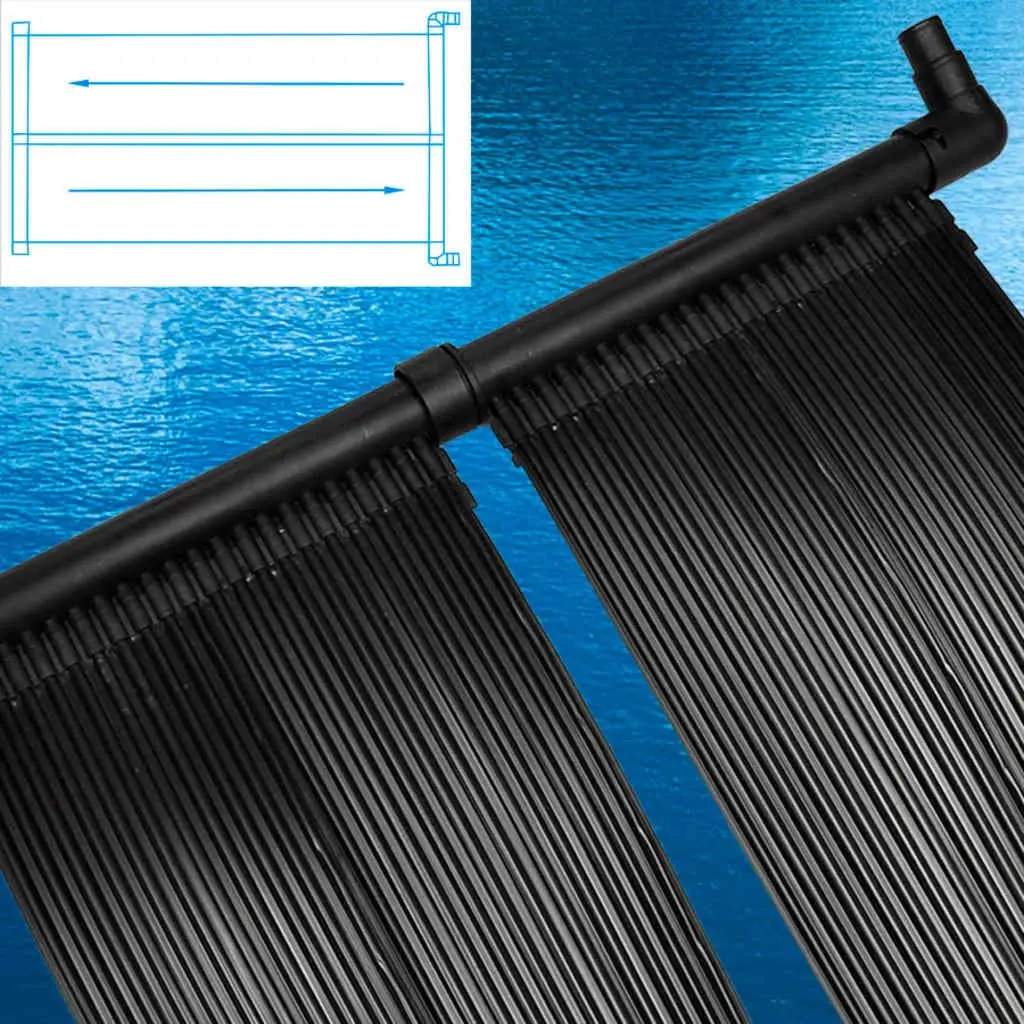 Solar Pool Heater Panel 80x620cm Ground Roof Mount Water Temperature Warmer