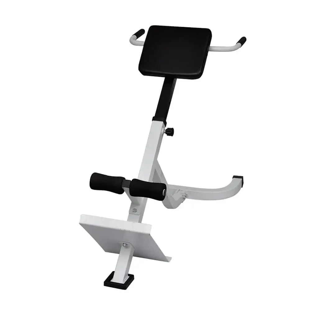 Back Extension Bench Home Gym Exercise Machine Adjustable Height Black
