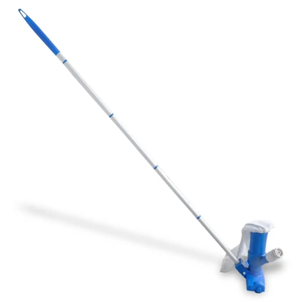 Pool Vacuum Cleaner Adjustable Pole Garden Hose Connection Suction Debris Removal