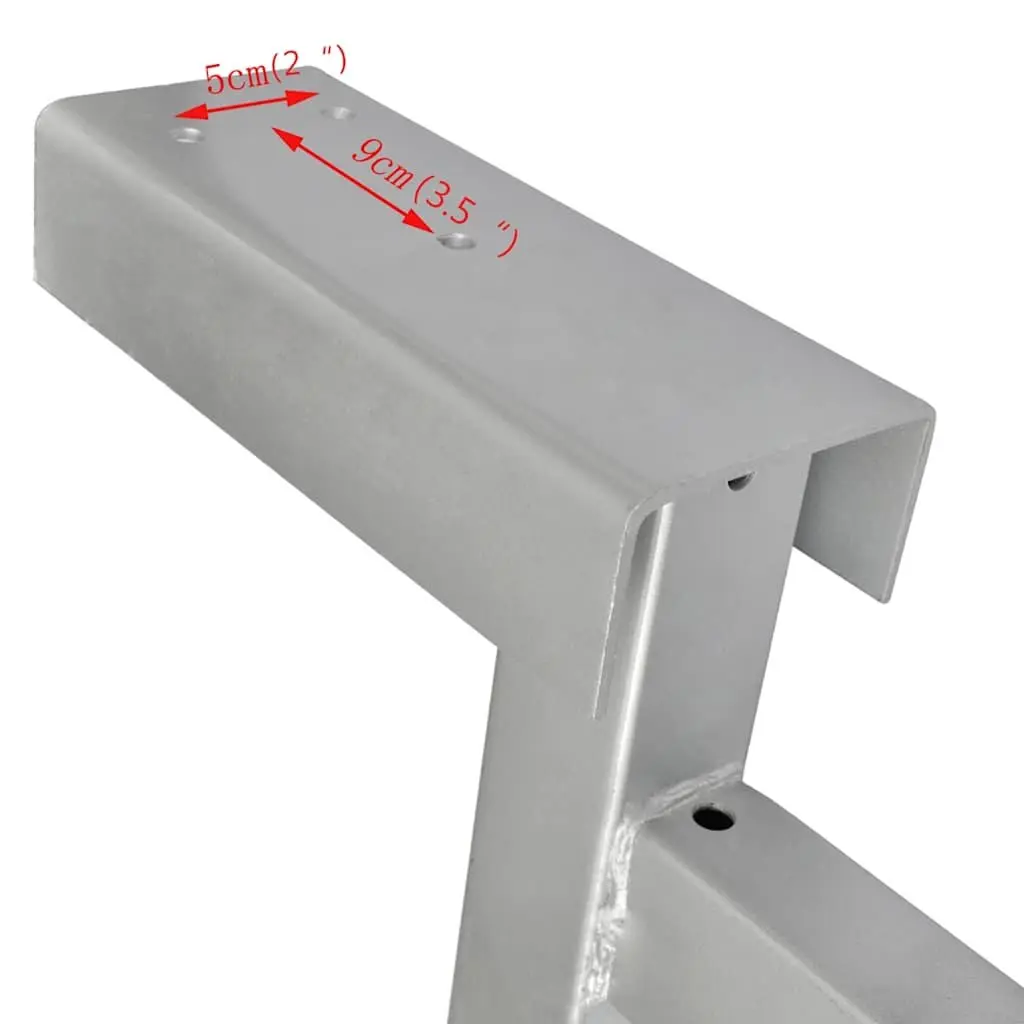 Boat Trailer Winch Stand Bow Support Blue Adjustable Height Stable Front Brace