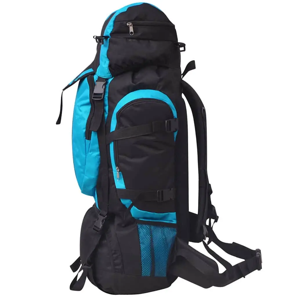 Hiking Backpack 75L Large Capacity Durable Outdoor Travel Camping Rucksack Blue