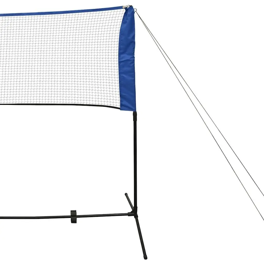 Badminton Net 600x155 cm Portable Tool-free Assembly Adjustable Height Double-stitched Mesh