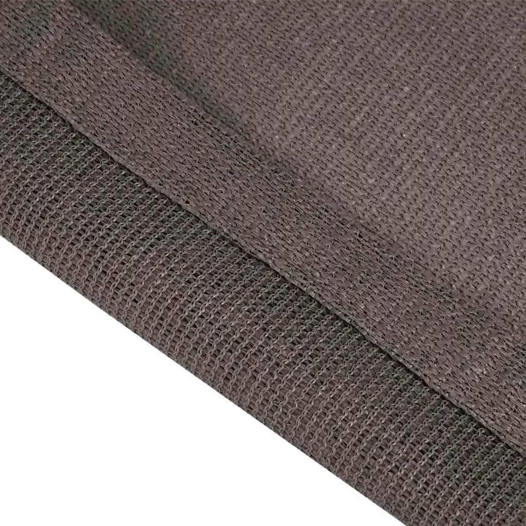 Tent Carpet 250x400 cm Water-resistant with Integrated Eyelets Anthracite