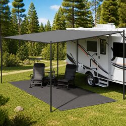 Camping Ground Sheet Rug in Anthracite 250x500 cm