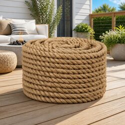Elevate Your Space with 20mm Jute Rope 50m Natural Brown