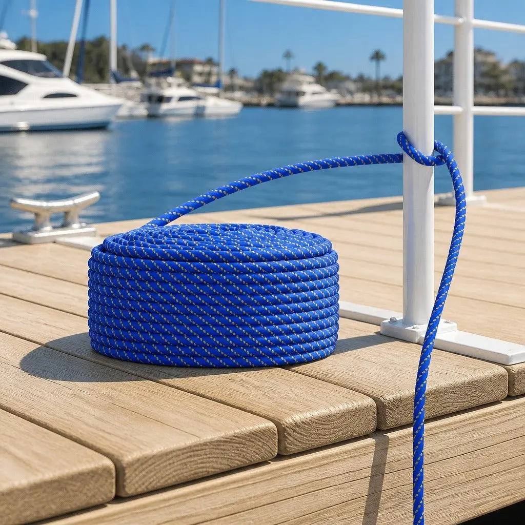 Marine Rope 10mm 50m Floating Polypropylene Durable for Sailing Boating Mooring Dock Line