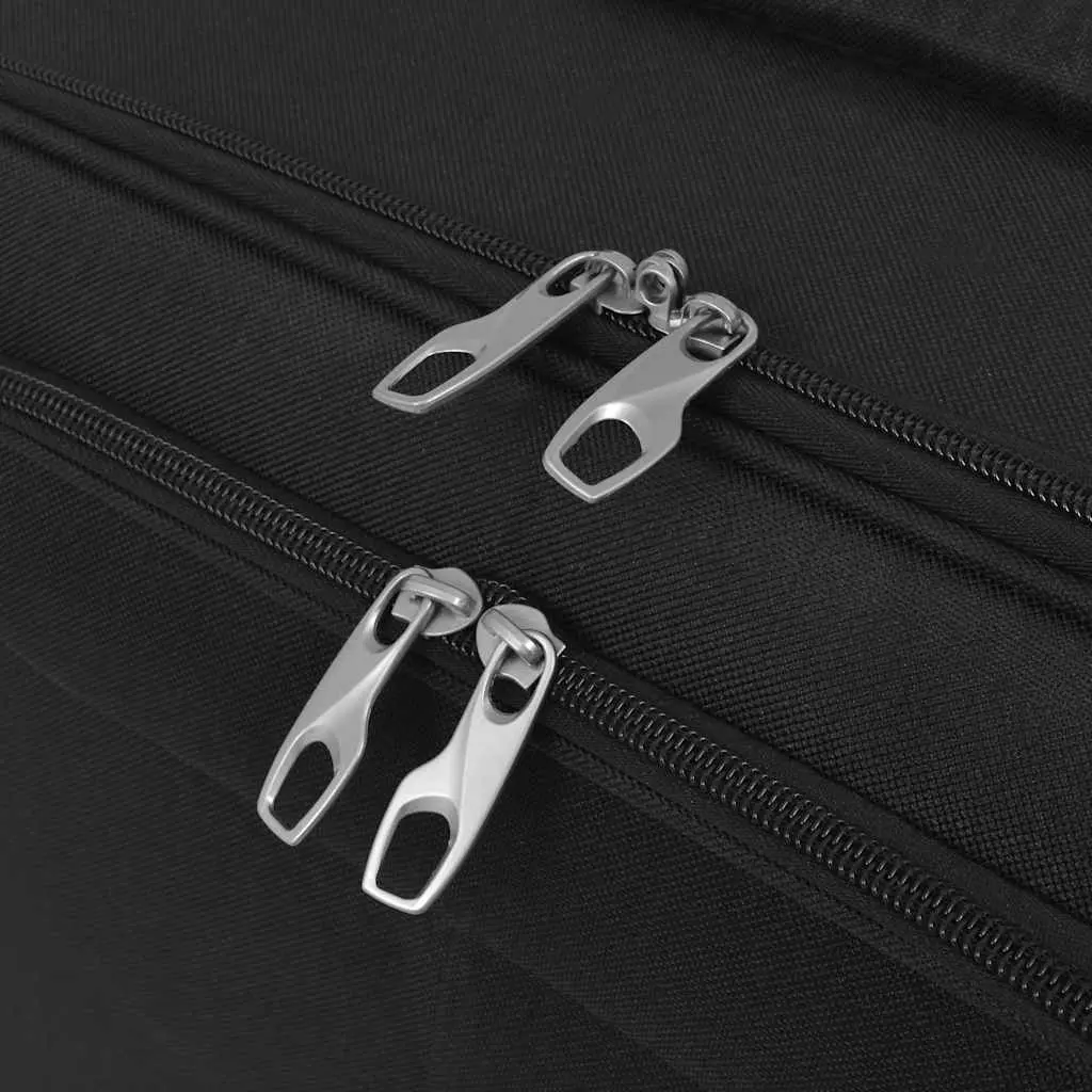 Pilot Trolley Carry-On Suitcase 2 Wheels Telescopic Handle Water Repellant Black