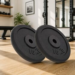 Elevate Your Home Gym with 2x10 kg Cast Iron Weights