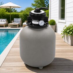 Pool Sand Filter 350mm 4 Position Multiport Valve Grey Water Purification System