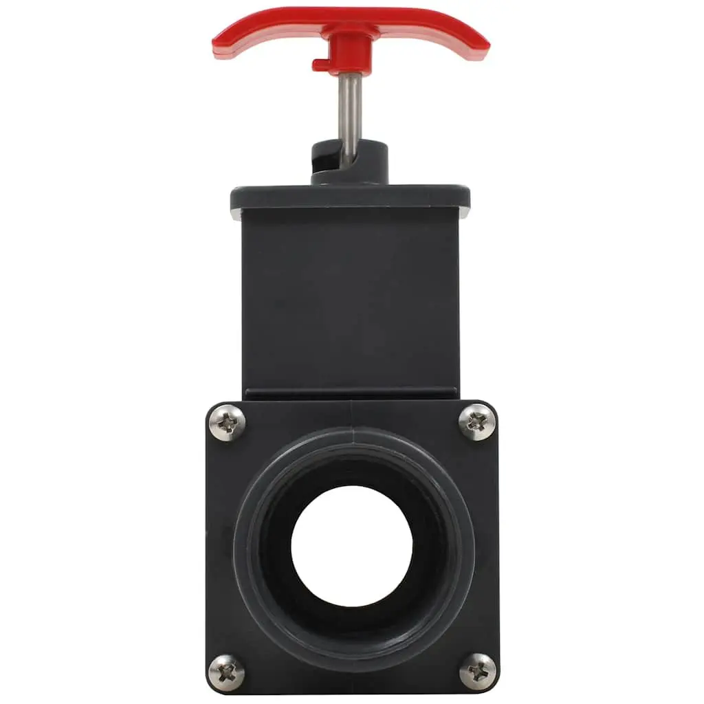 Pool Gate Valve 1.5 Inch Chlorine Resistant with Locking Clip 2 Pack
