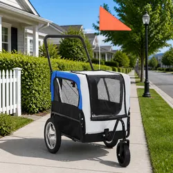 2-in-1 Pet Trailer for Active Outdoor Lifestyles Grey