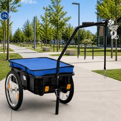 Bike Trailer Hand Wagon for Easy Transport - 155x60x83cm