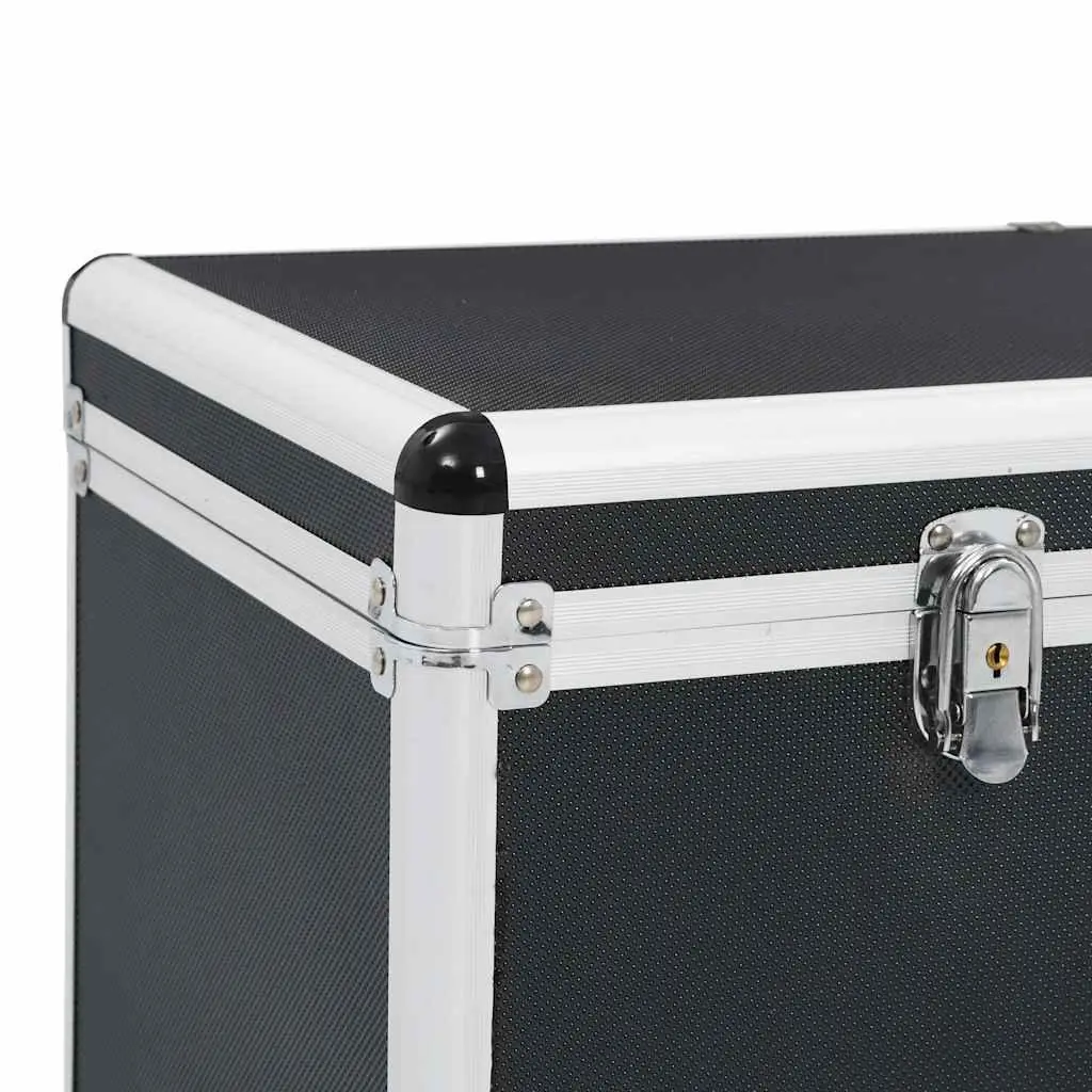 Storage Cases 2 pcs Black Portable Tool Equipment Transport Carrying Handle