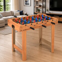 Foosball Table 69x37x62cm Brown Mini Football Game Room Indoor Sport Players