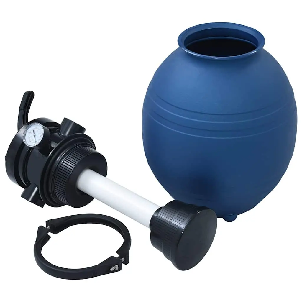 Pool Sand Filter 300mm Water Purification System 7m³/h Flow Rate 4 Position Valve Durable Construction