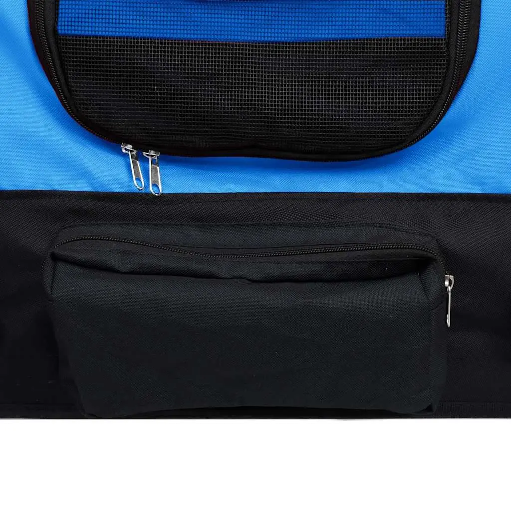 2-in-1 Pet Bike Trailer Jogging Stroller Blue Black Conversion