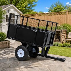 Garden Trolley Trailer for Lawn Mowers, Perfect for Tidy Spaces