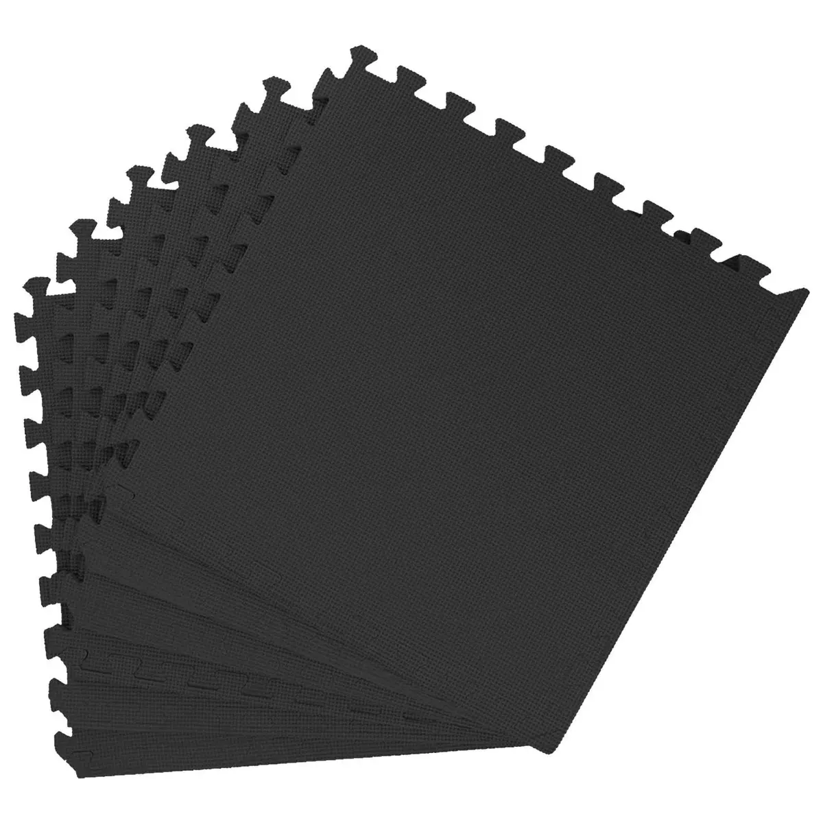 Exercise Floor Mats 24 Piece Interlocking EVA Foam Anti-Slip Water-Resistant for Home Gym Fitness Play Area