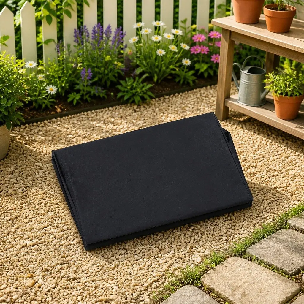 Garden Cart Liner Black 81x41x21cm Durable Weather-Resistant Fabric Insert for Utility Wagon