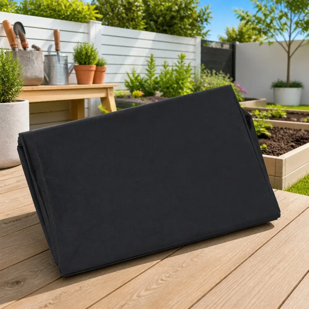 Garden Cart Liner Black 81x41x40cm Weather-Resistant Fabric Utility Wagon Tool