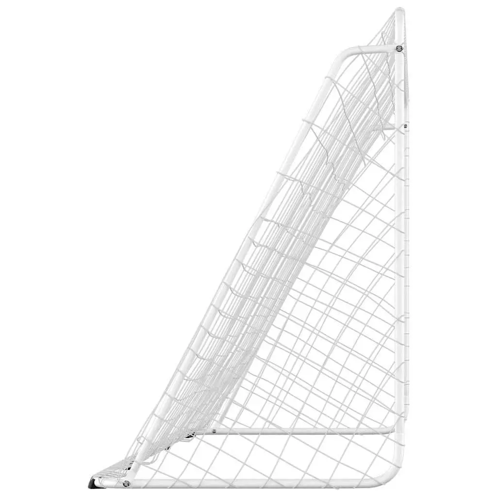 Football Goal 366x122x182cm Steel Frame Weather Resistant Net for Adults Soccer Training
