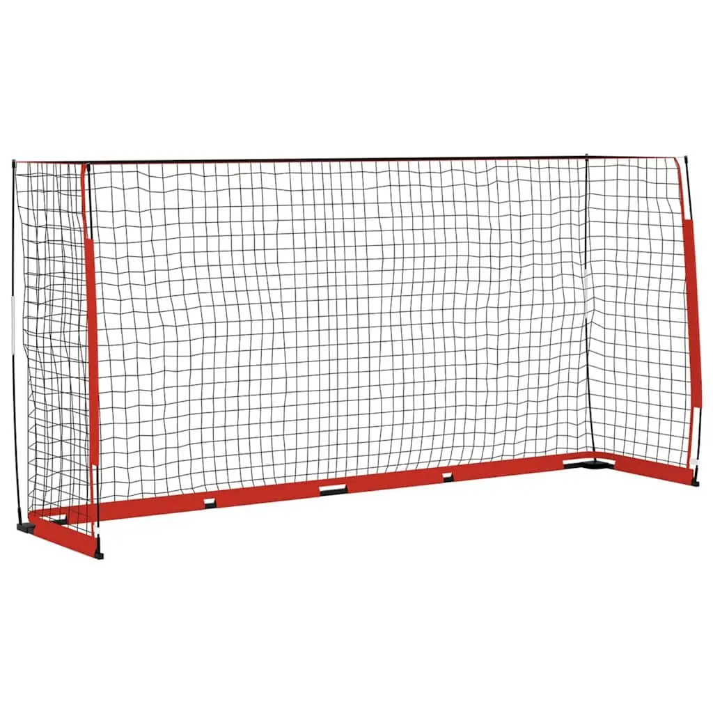 Foldable Soccer Goal 3665x910x1830 mm Steel Frame Portable Training Net