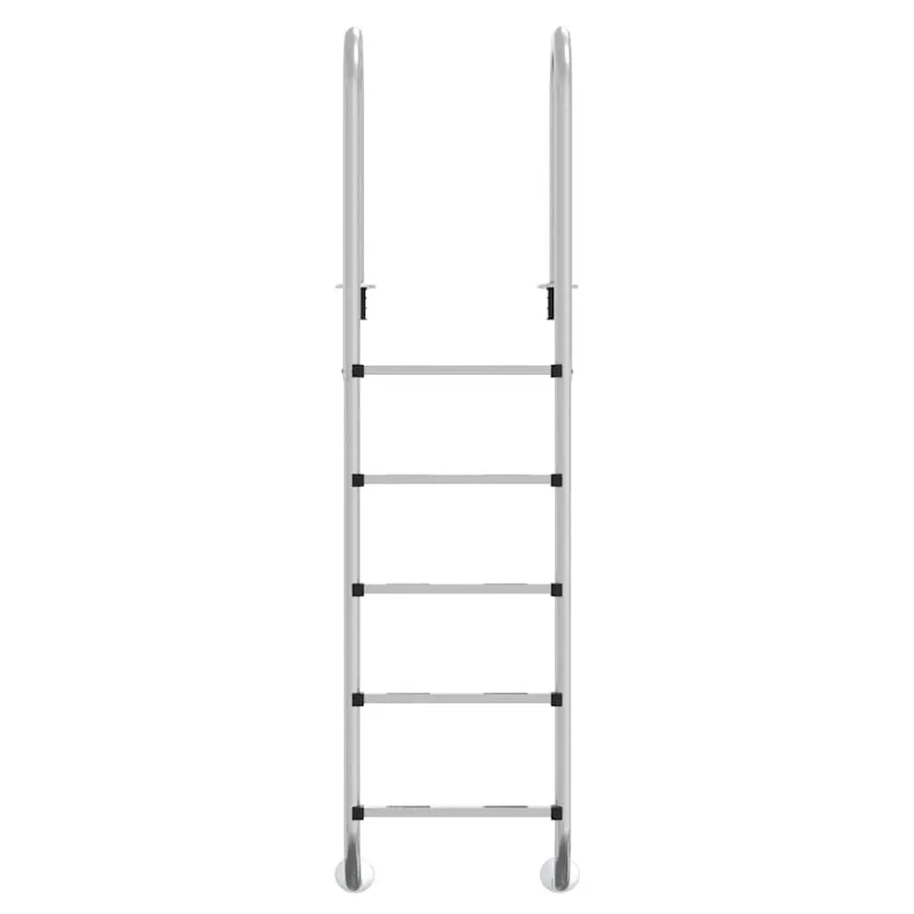 Pool Ladder 54x38x211cm Stainless Steel Non-Slip Steps for Safe Access to Swimming Pools Spas Water Parks