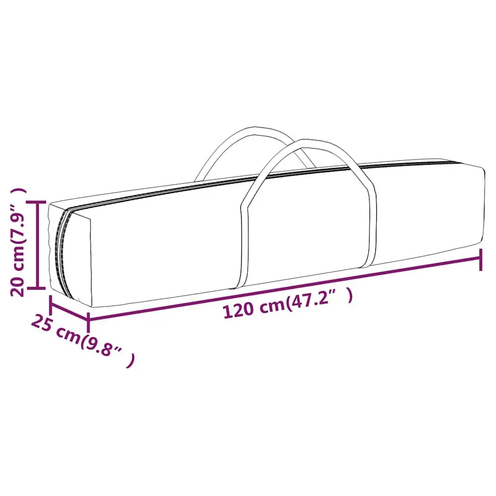 Folding Party Tent 2x2m Blue Lightweight Waterproof with Sidewalls