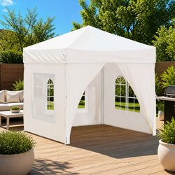 Cream Folding Tent 2x2 m - Perfect for Outdoor Gatherings