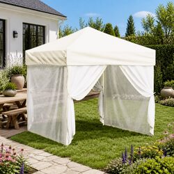 Enhance Your Outdoor Space with a Cream Folding Party Tent 2x2 m