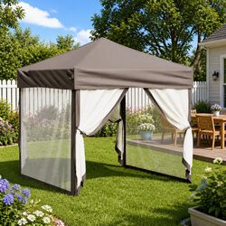 Enhance Your Outdoor Gatherings with 2x2m Taupe Tent