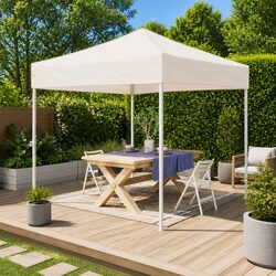 Cream Outdoor Gazebo 3x3m for Memorable Events