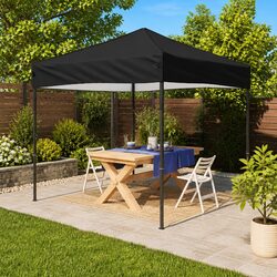 Black 3x3m Folding Canopy Tent for Outdoor Events