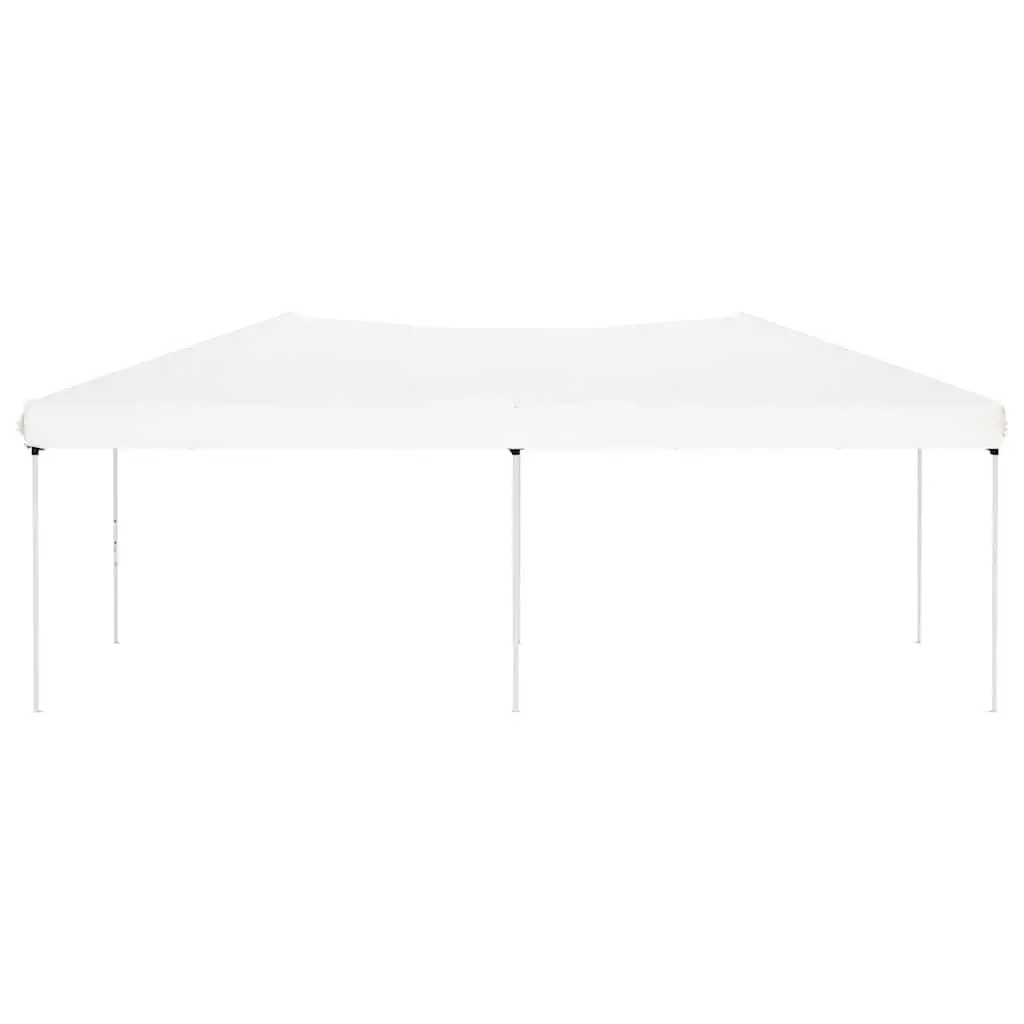 Folding Party Tent 3x6m White UV Resistant Water Resistant Steel Frame Garden Pavilion