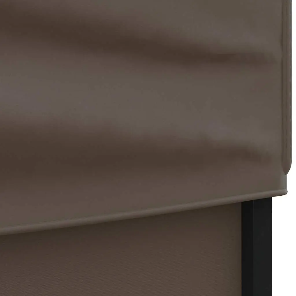 Folding Party Tent 3x6m Taupe Outdoor Canopy with Sidewalls