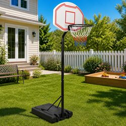 Enhance Your Space with This Adjustable Basketball Stand