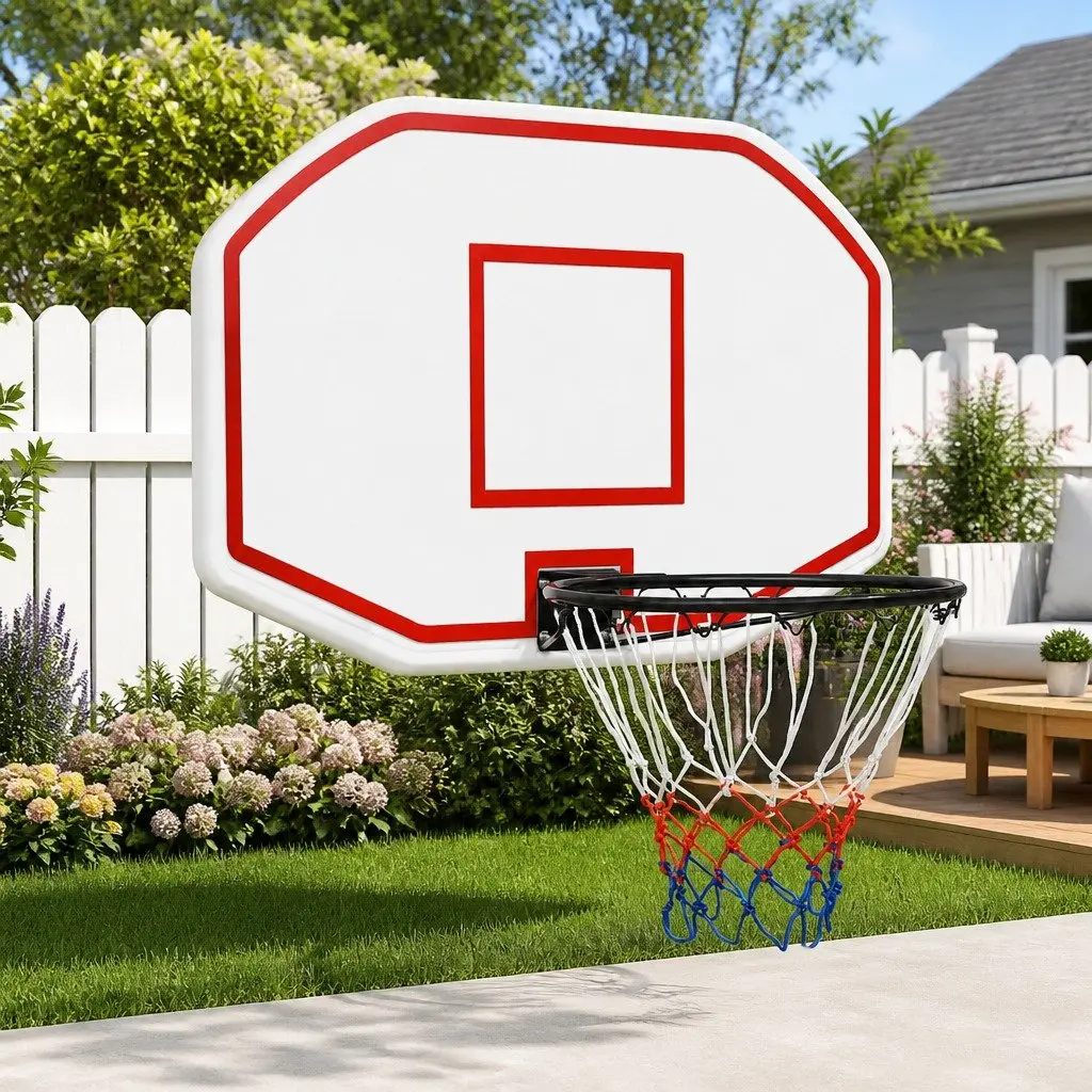 Basketball Backboard 109x71cm Wall-Mounted Indoor Outdoor Game Practice