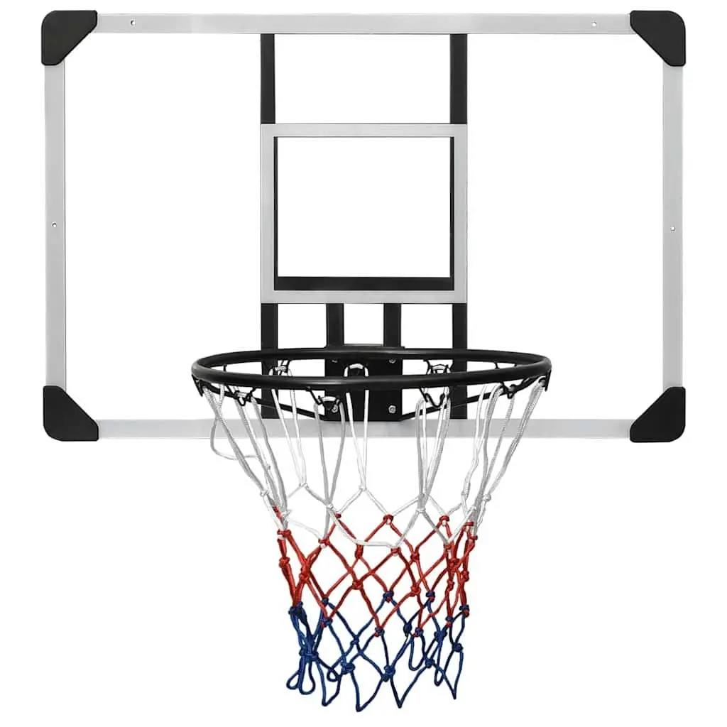 Basketball Backboard 90x60cm Transparent Polycarbonate Wall-Mounted