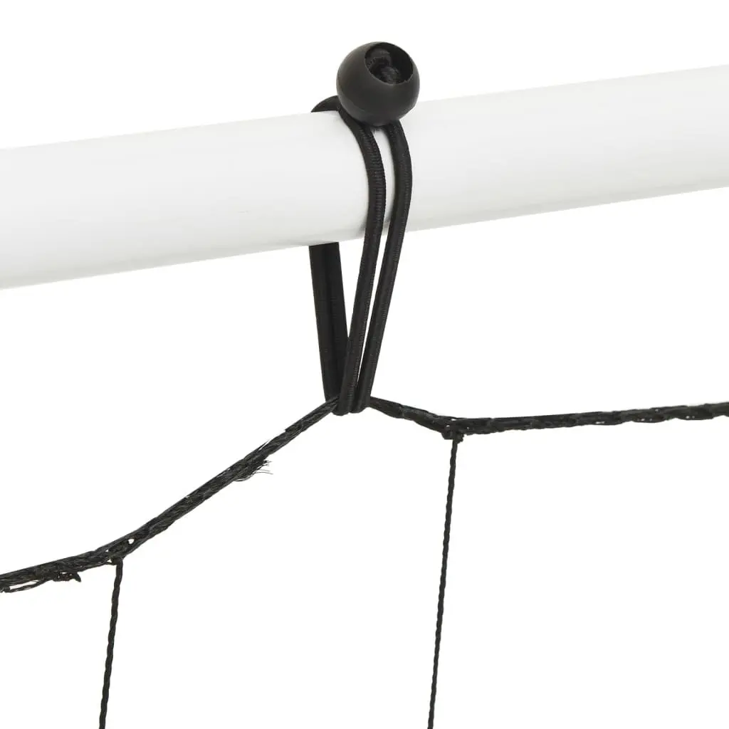 Football Net Rebounder Training Aid Portable Steel Frame White