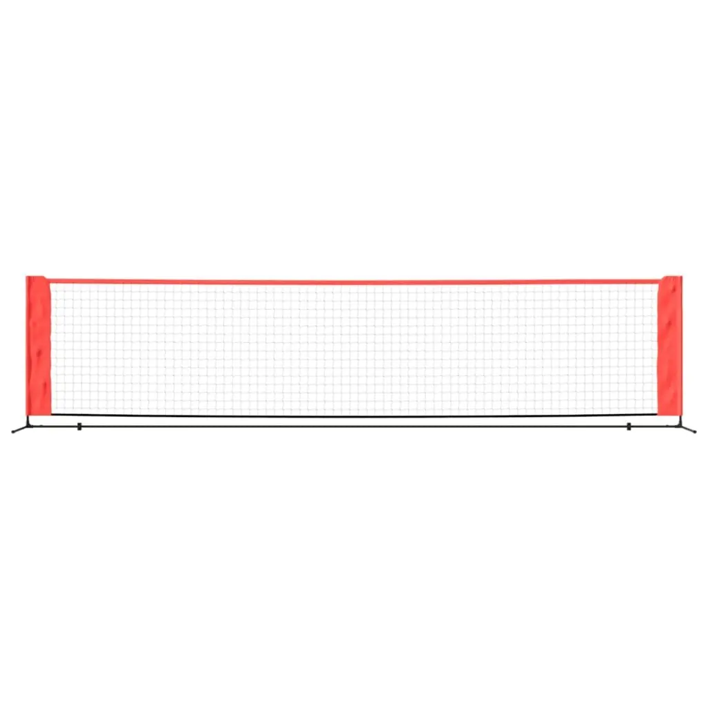 Tennis Net Portable 400cm Steel Frame Polyester Mesh for Backyard Garden Training
