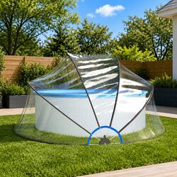 Elevate Your Pool Experience with a Transparent Dome