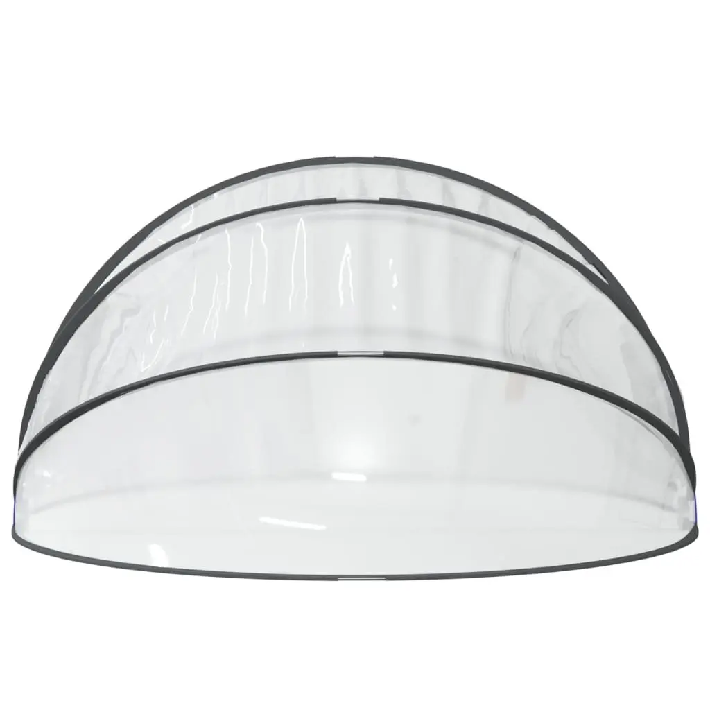 Pool Dome 376x188 cm Transparent PVC Shelter Cover Hinged Tent
