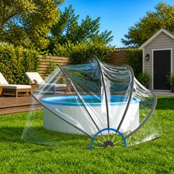 Transparent Pool Dome Shelter 406x203 cm for Your Yard