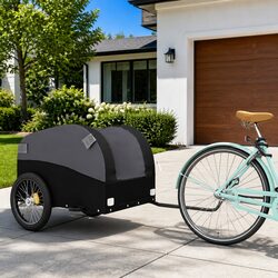 Black Bicycle Cargo Trailer - Enhance Your Cycling Experience